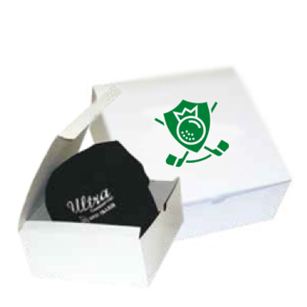 Cap Boxes (White) with Custom Imprint