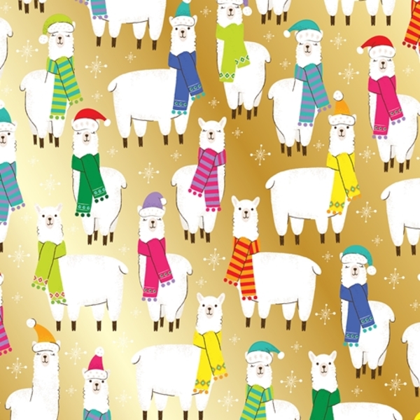 Christmas Llama Gift Wrap