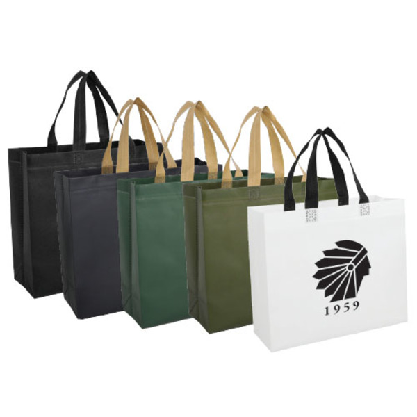 Laminated Non-Woven Tote Bag - 13”x11”x4”